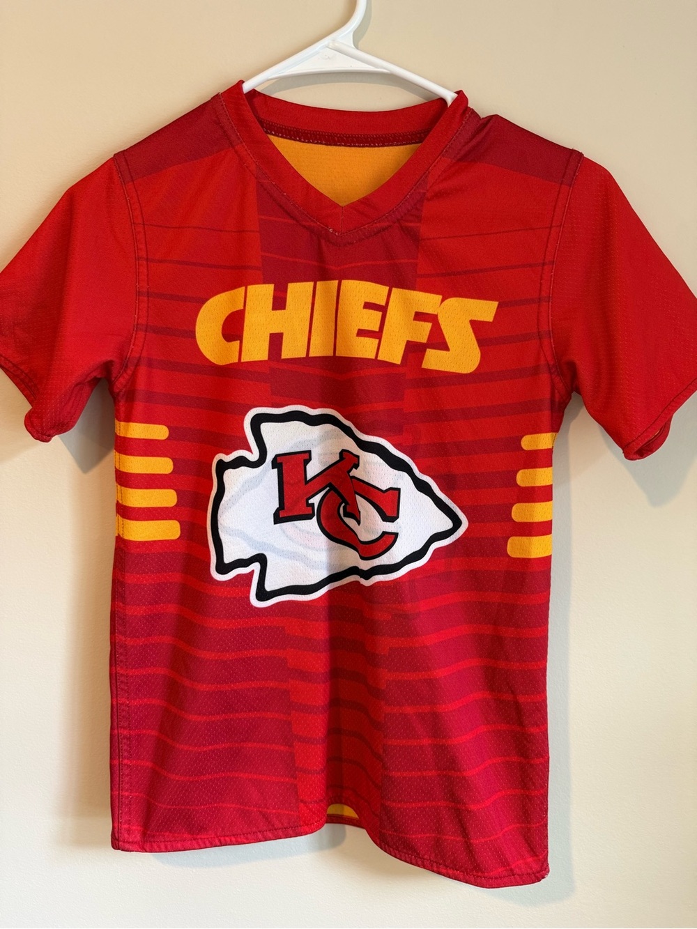 Kansas City Chiefs Kids' Flag Red Football Jersey